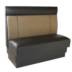 Mid-Channeled Style Restaurant Booth with Headroll