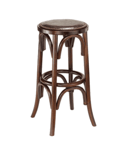  Bistro Style Backless Commercial Bar Stool in Antique Walnut