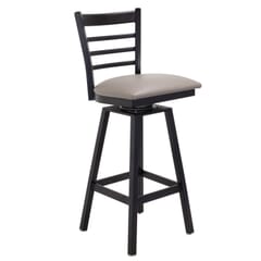 Black Steel Swivel Ladderback Restaurant Bar stool