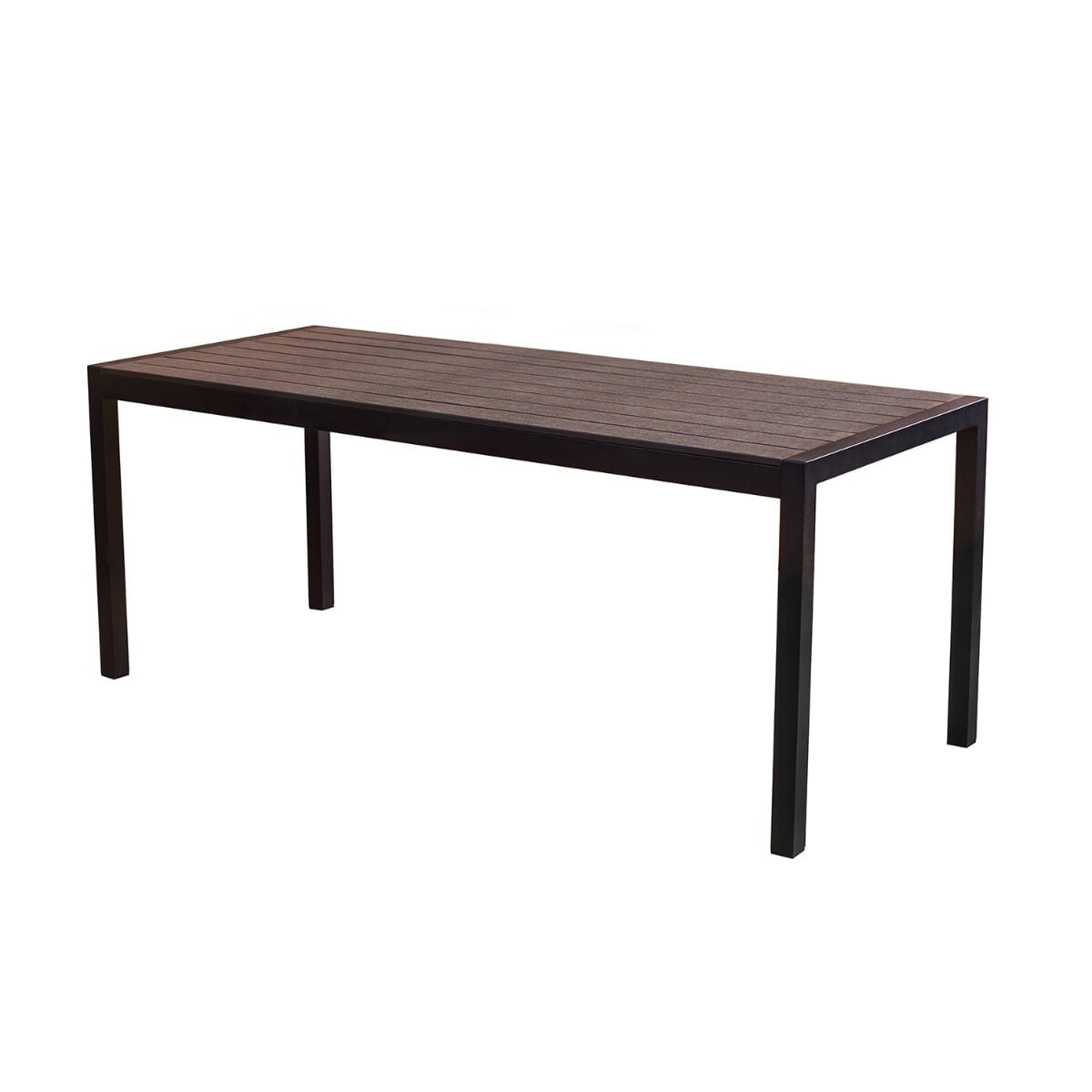 Brushed Brown Synthetic Aluminum Restaurant Bench