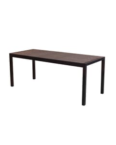 Brushed Brown Synthetic Aluminum Restaurant Bench
