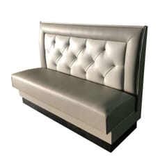 Square Back Style Tufted Restaurant Booth