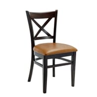 Solid Beech Wood Cross-back Commercial Dining Chair