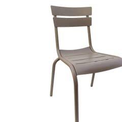 Stackable Fully Welded Aluminum Restaurant Chair in Tan
