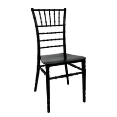 Chiavari Stackable Resin Ballroom Chair in Black 