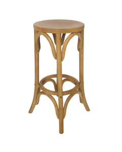  Bistro Style Backless Commercial Bar Stool in Natural
