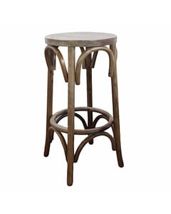  Bistro Style Backless Commercial Bar Stool in Antique Grey