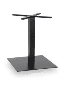 Contemporary Commercial Metal Square Table Base in Black (24”)