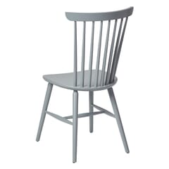 Solid Wood Spindle Back Chair in Pewter