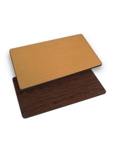 Rectangular Reversible Round Laminate Commercial Table Top