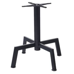 Black Powder-Coated Steel Commercial Table Base (22