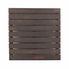 Brushed Brown Synthetic Teak Wood Outdoor Restaurant Table Top